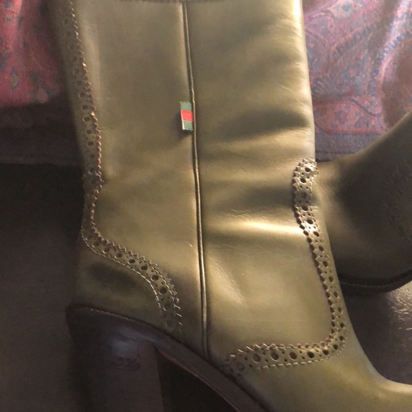 Excellent condition hunter green Gucci boots - Picture 2 of 4